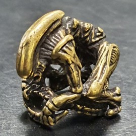Koralik na paracord M&G Company Alien kolor złoty LUX