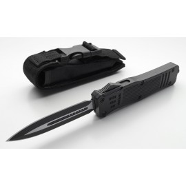 Nóż Rapid Knives OTF Black Double Edge - Two Tone Blade
