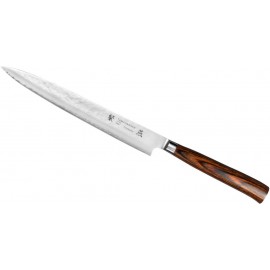 Nóż Tamahagane Tsubame Brown Pakka Sashimi 24 cm (SNH-1131)