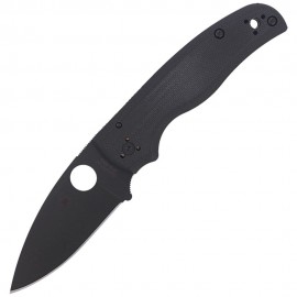 Nóż Spyderco Shaman G-10 Black / Black Blade Plain (C229GPBK)
