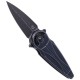 Nóż FOX Cutlery Saturn, Black Aluminium, Black Stonewashed N690Co by Denis Simonutti (FX-551 ALB)