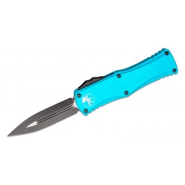 Nóż Microtech Hera OTF AUTO Black Double Edge Dagger Blade Turquoise Aluminum Handles (702-1TQ)