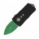 Nóż Microtech Exocet Jedi Master OTF Money Clip Green Double Edge Blade Black Aluminium Handle (157-1 JM)