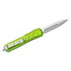 Nóż Microtech Ultratech Zombie OTF Stonewashed Double Edge Dagger Blade Zombie Green Aluminum Handles (122-10Z)