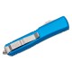Nóż Microtech Ultratech OTF Stonewashed Tanto Plain Blade, Blue Aluminum Handles (123-10BL)