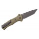 Nóż Benchmade 9071BK-1 Claymore CPM-D2 Cobalt Black Tanto Plain Blade, Ranger Green Grivory