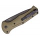 Nóż Benchmade 9071BK-1 Claymore CPM-D2 Cobalt Black Tanto Plain Blade, Ranger Green Grivory