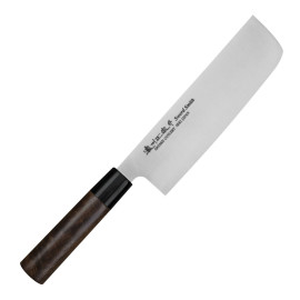 Satake Cutlery Mfg Kenta Walnut Nóż Nakiri 16 cm (808-033)