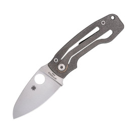Nóż Spyderco Pits 2 Slipit Gray Titanium, Satin M398 by Mike Read (C269TIP)