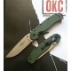 Nóż Ontario 8848FG Rat 1 Folder Satin Plain Green Handle