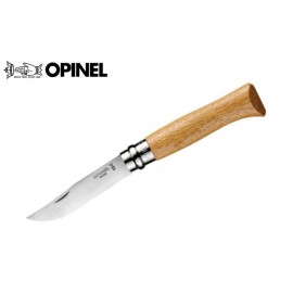 Nóż Opinel Inox LUX 8 drewno dębowe