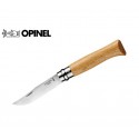 Nóż Opinel Inox LUX 8 drewno dębowe