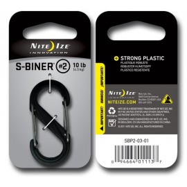 Karabinek Nite Ize S-Biner 2 Plastic Black Gate - Czarny - SBP2-03-01BG