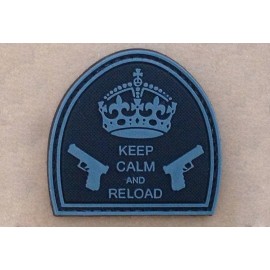 Naszywka GFT Keep Calm And Reload - Black